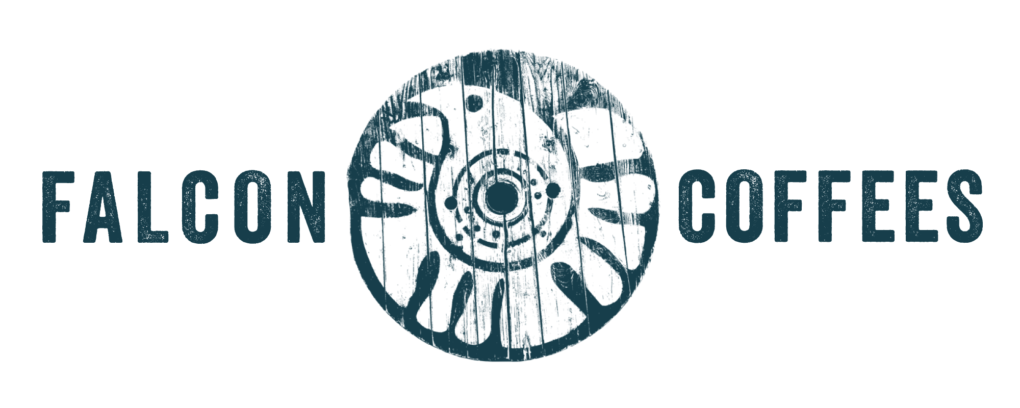 Falcon Coffees logo - green copy
